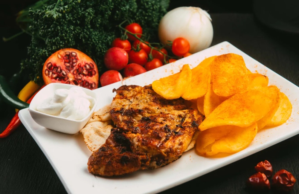 Half Grilled Chicken